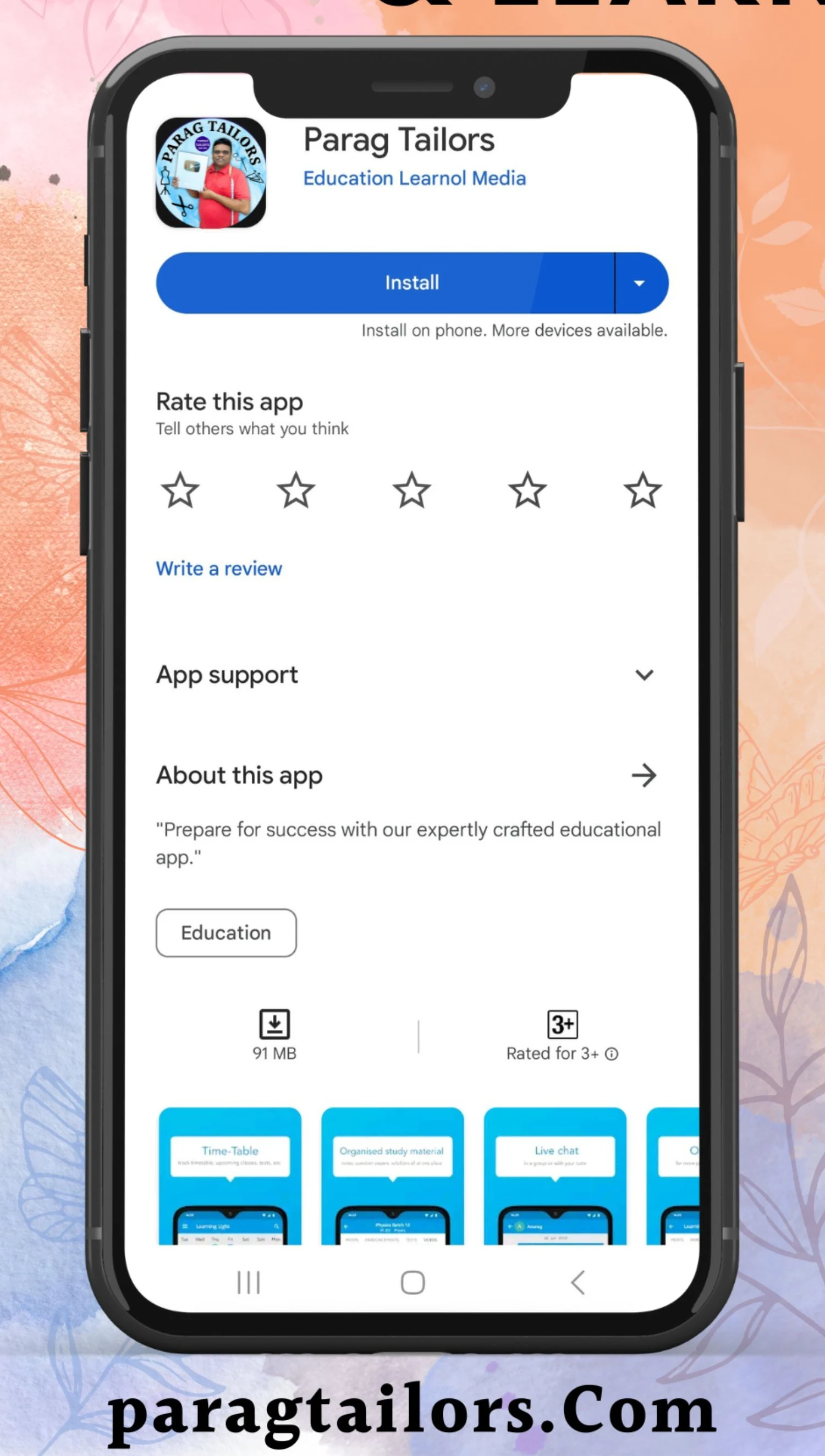Parag Tailors screenshot